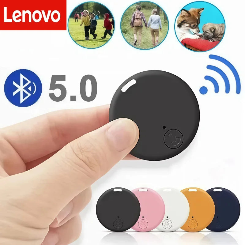 Lenovo Mini GPS Tracker Bluetooth 5.0 Anti-Lost Device Pet Kids Bag Wallet Tracking IOS Android Smart Finder Locator Accessories