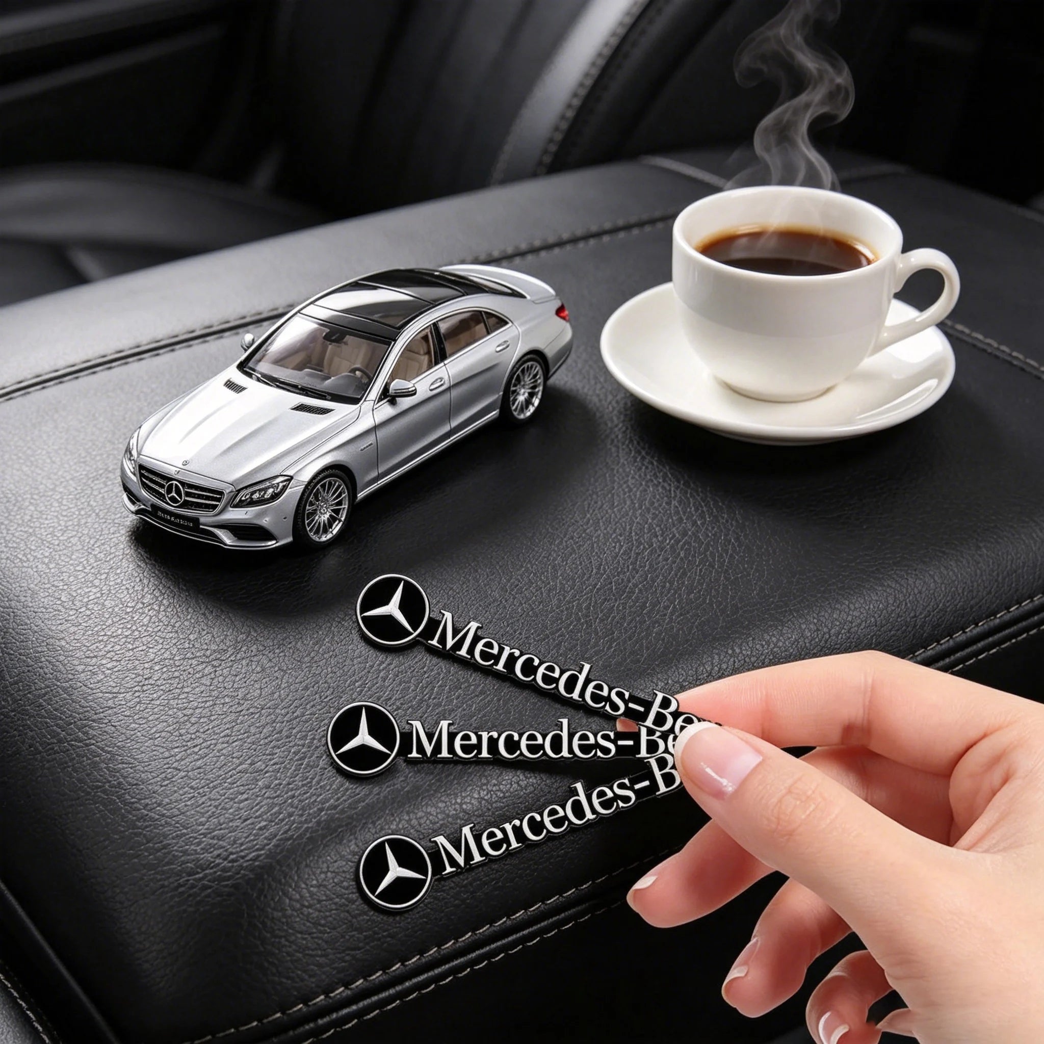 Car Audio Decoration Badge Modified Logo Audio Stickers For Mercedes-Benz AMG GT CLS GLC GLK W211 W221 W220 W163 W164 W203 W204