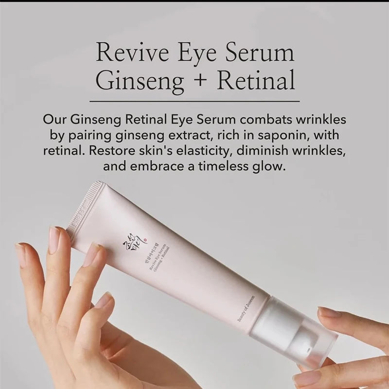 Korean Beauty of Joseon Ginseng Essence Eye Cream Moisturizing Improves Fine Lines, Dry Lines and Dark Circles Around The Eyes