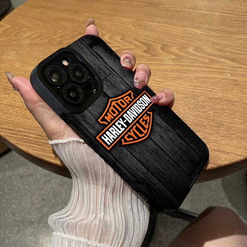Motorcycle Mobile Phone Case For IPhone 17 Pro Max 16 15 14 Pro Max 13 11 X Xs Xr 8 7Plus Protection Cover For Harley Davidson