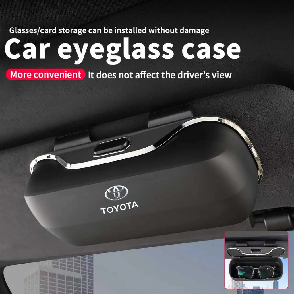 Leather Car Glasses Case For Toyota Yaris Cross Sienna 2025 New Style Premium Auto Glasses Frame Toyota Yaris Cross Accessories