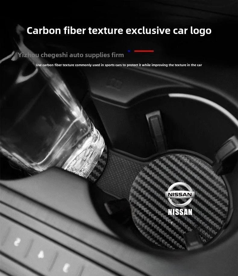 Car Cup Holder Coaster Anti-Slip Mat Car Water Cup Pad For Nissan Rogue Qashqai rontier Pathfinder Altima Sentra Murano Versa