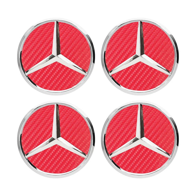 4Pcs 73mm Car Wheel Center Hub Caps Replacement Parts For Mercedes Benz AMG W203 W206 W220 W205 W211 W212 W201 W168 GLE GLS CLS