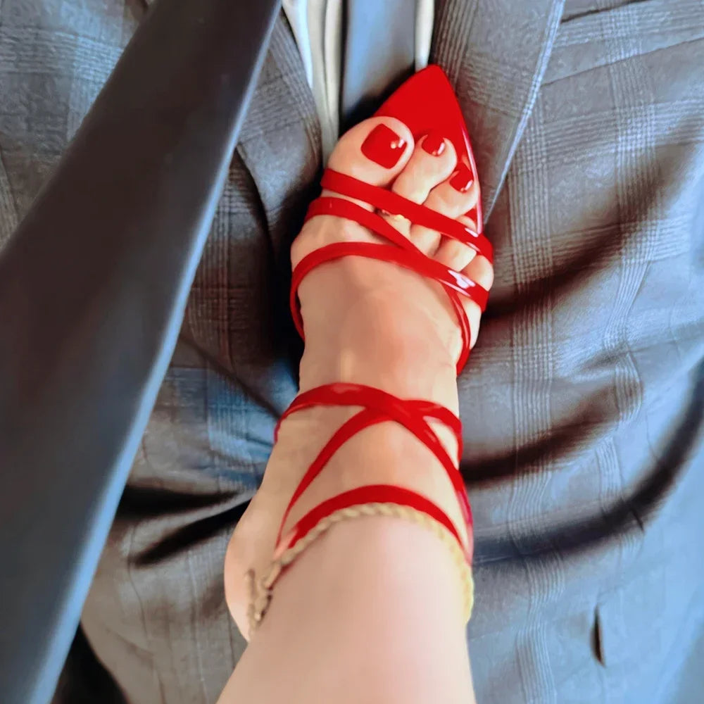 customized silver pointed toe sandals
