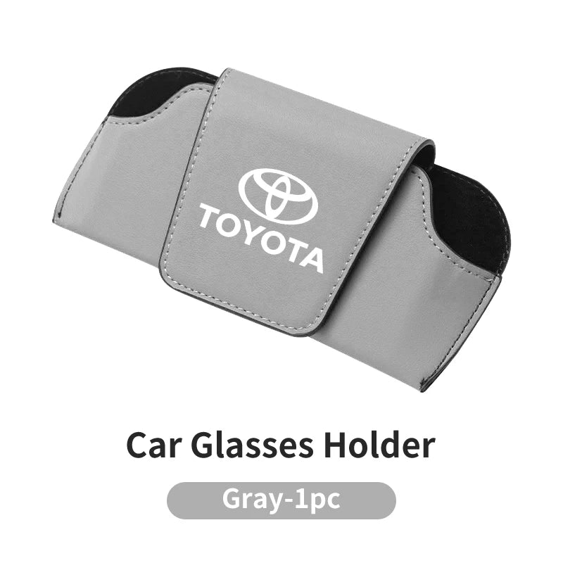 Car Glasses Box  Sunglasses Holder Case Sun Visor For Toyota Corolla 2020 Yaris Aygo GT86 AE110 Prius RAV4 CHR Camry Auris