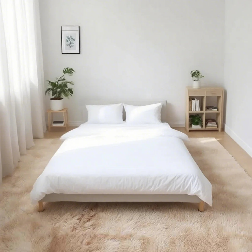 Shaggy Area Gray Rug For Living Room Super Soft Long Pile Bedroom Carpet Non-Slip Children's Home Decor Fluffy Bedside Floor Mat
