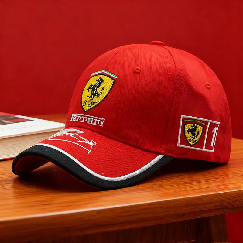 Embroiderie Emblems Baseball Cap Men Women Hat Sun Outdoor Summer Sports Hats Adjustable For Ferrari 458 488 599 612 FF F12 Roma