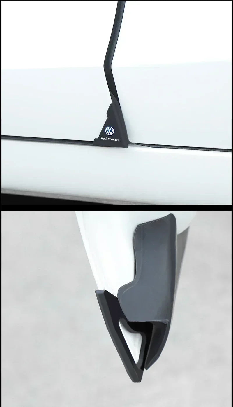 2Pcs Car Door Corner Cover Bumper Anti-scratch Protector For Volkswagen TSI TDI R32 MK4 GTI Golf Polo Tiguan Passat Jetta Touran