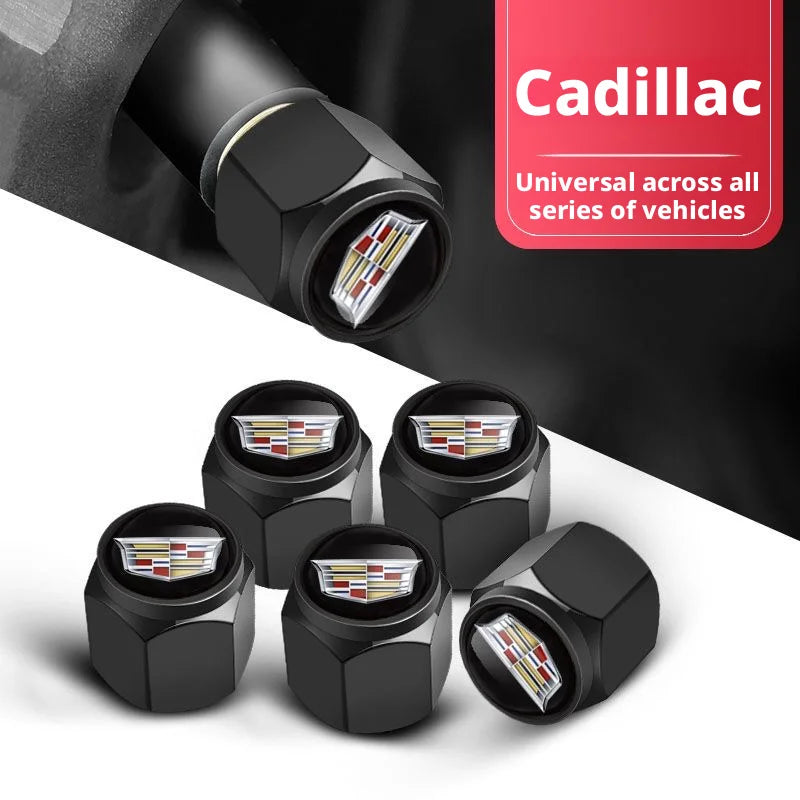 Cadillac tire valve caps