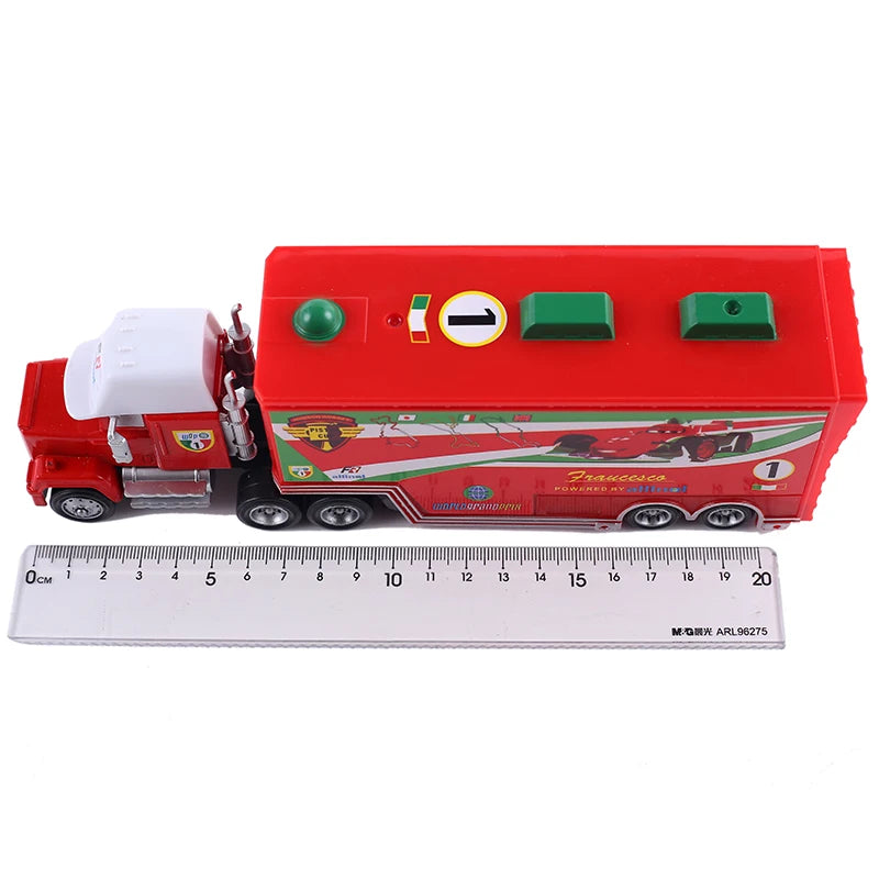 Disney Cars Figures Mack Truck Lightning McQueen Racing 1:55 Die Cast Model Children Mini Vehicle Toys Collection Birthday Gifts