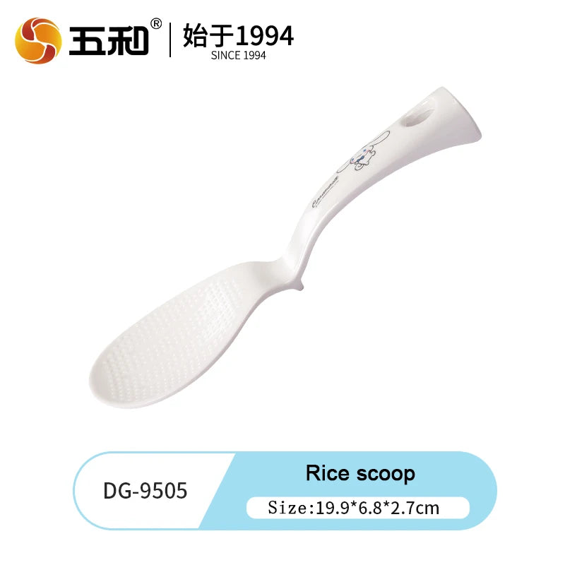 For Sanrio Cinnmoroll Children Tableware Cartoon Soup Spoons Anti-Fall Dining Plates Salad Bowls Water Cups Food-grade Tableware