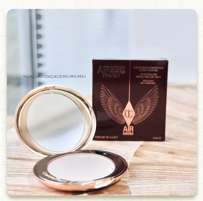 Charlotte Tilbury Airbrush Flawless Finish Refillable Blurring Setting Powder Lip Gloss Flawless Blurring Matte Blush CT Makeup