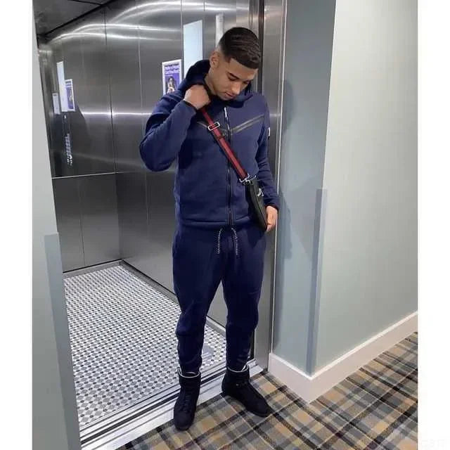 Men's Tracksuits Sports Suit Cotton Brand Tech Fleece Good Quality Hoodie Male Training Wear Sweatshirt Set Sweatpants