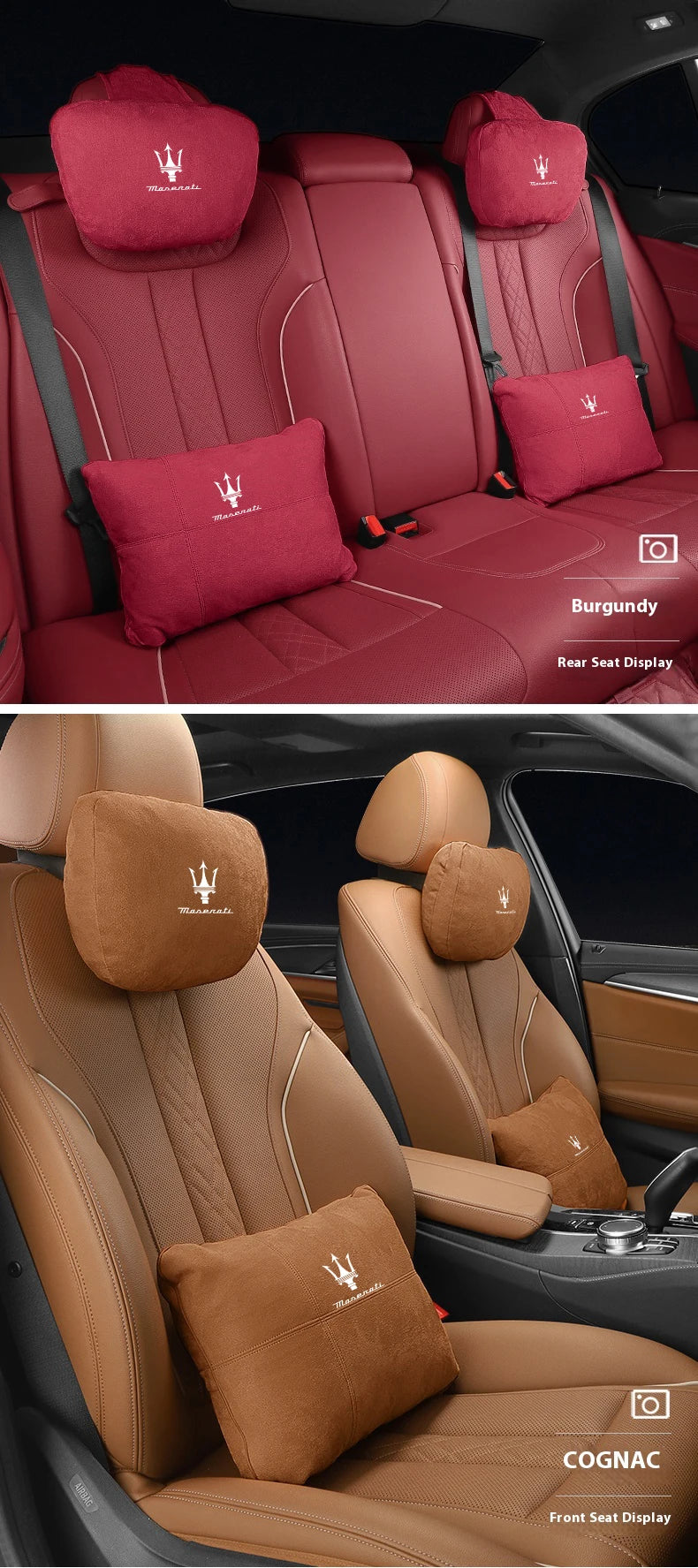 Maserati car neck support cushion 
