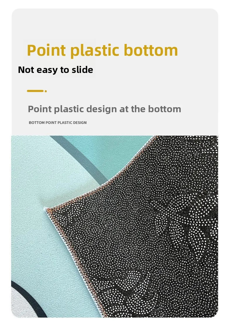 Olanly Welcome Entrance Door Mat Indoor Outdoor Front Dirt Trapper Non-Slip Low Profile Durable Patio Mat