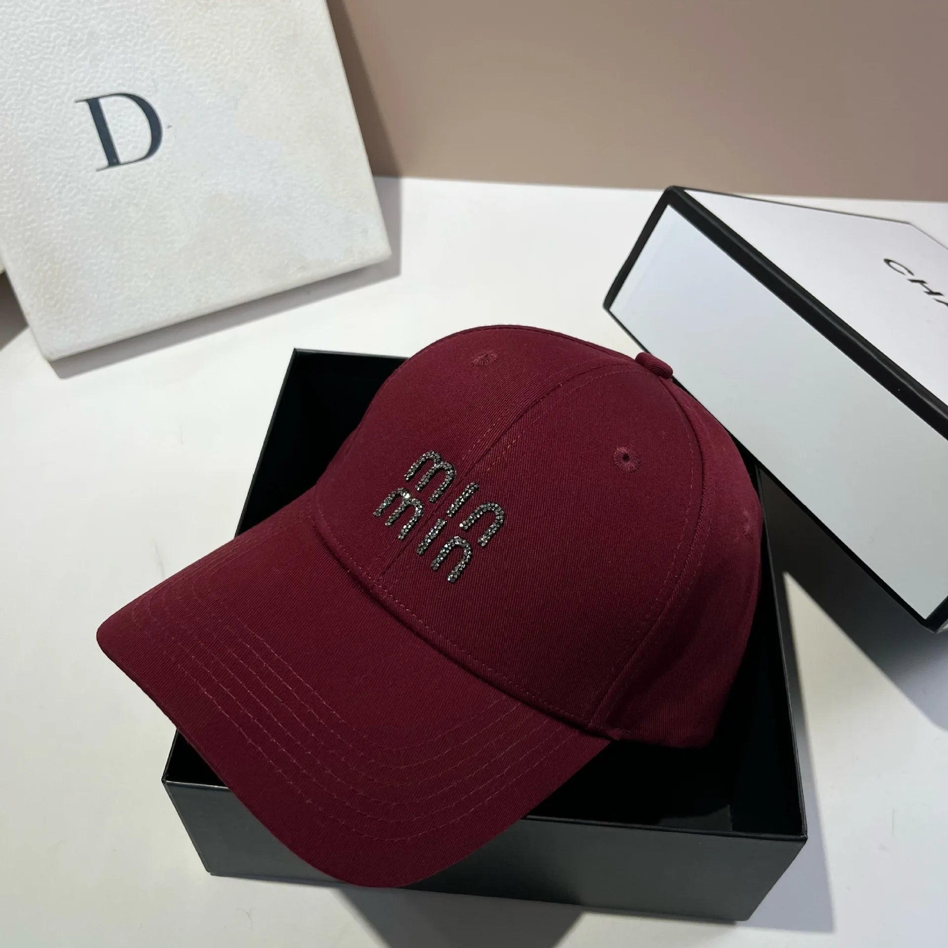 MI Hardtop Cotton Baseball Cap Versatile For All Seasons Multi-Color Duckbill Cap Fashionable Daily Casual Sports Cap