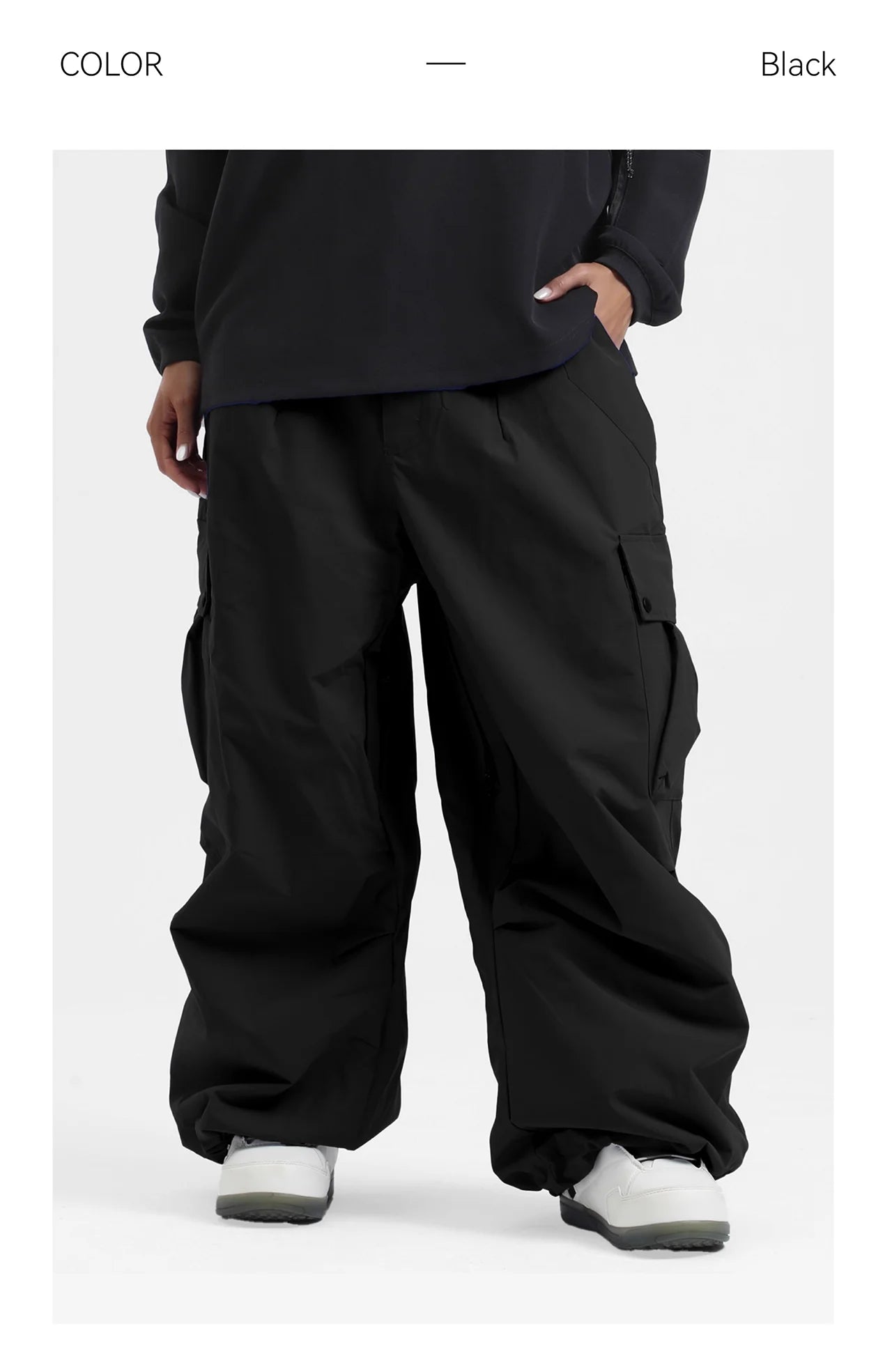 2025 GSOU SNOW New Winter Outdoor Loose Waist Ski Pants For Women  Men Waterproof And Warm  Professional Snowboard Ski Pants
