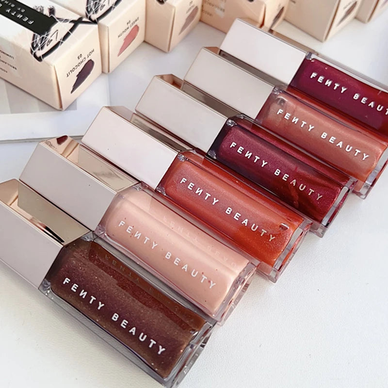Fenty Beauty Gloss Lip Glaze Multi-color Moisten Shine Glitter Lip Plumper Makeup Beginner Liquid Lipstick Makeup Cosmetics