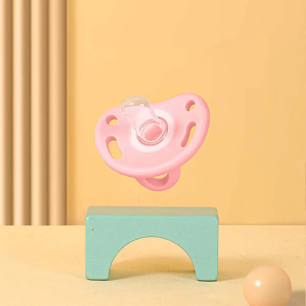 Comfort Newborn Bite Supplies Baby Gift Round Head Soother Nipples With Storage Box Cartoon Baby Pacifier Infant Sleep Nipple