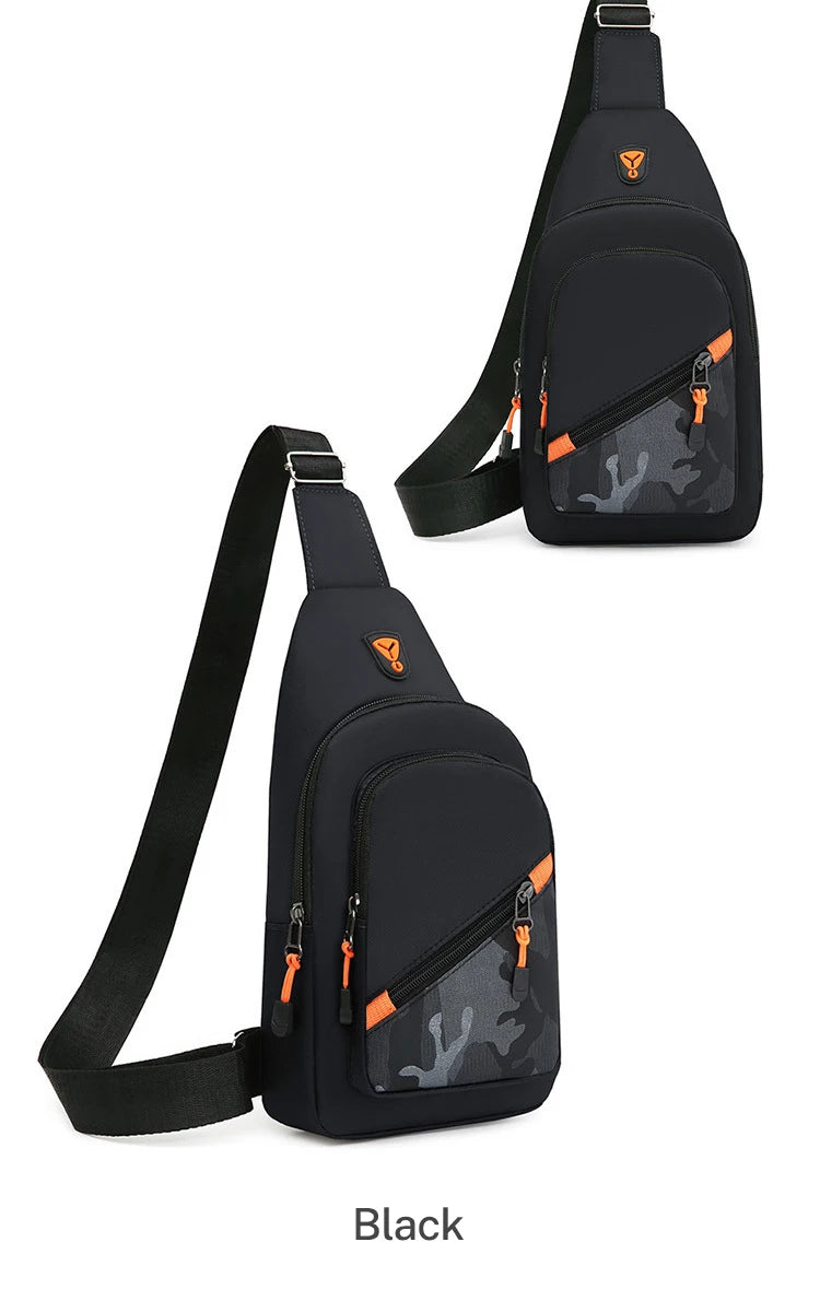 Casual Men Crossbody Shoulder Bag Chest Bag Outdoor Travel Sports For Ferrari Roma F80 296 GTB GTS SF90 Stradale Spider Spyde