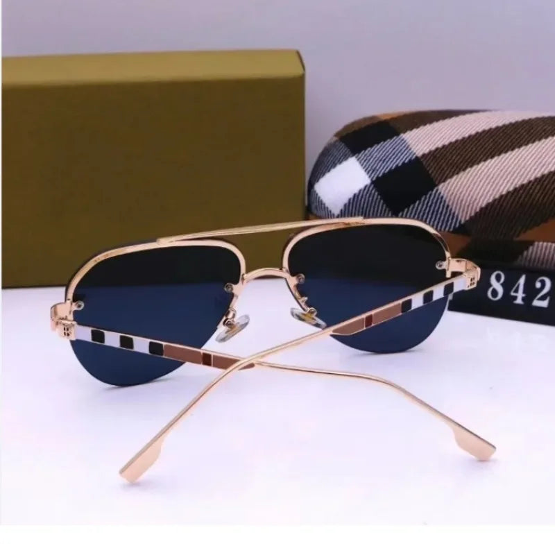 New European and American large frame sunglasses for men and women, classic and fashionable glasses