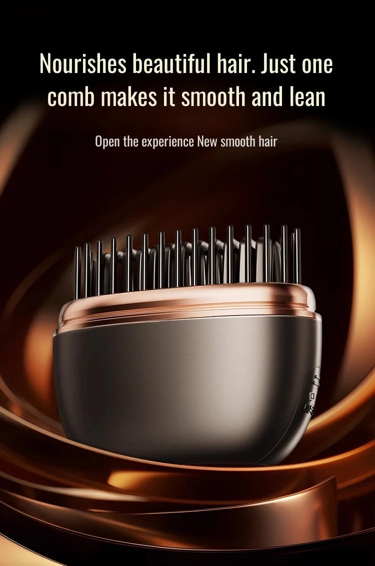 Mini hair straightener wireless USB charging portable multi-functional hair care hair styling comb straightener smooth hair