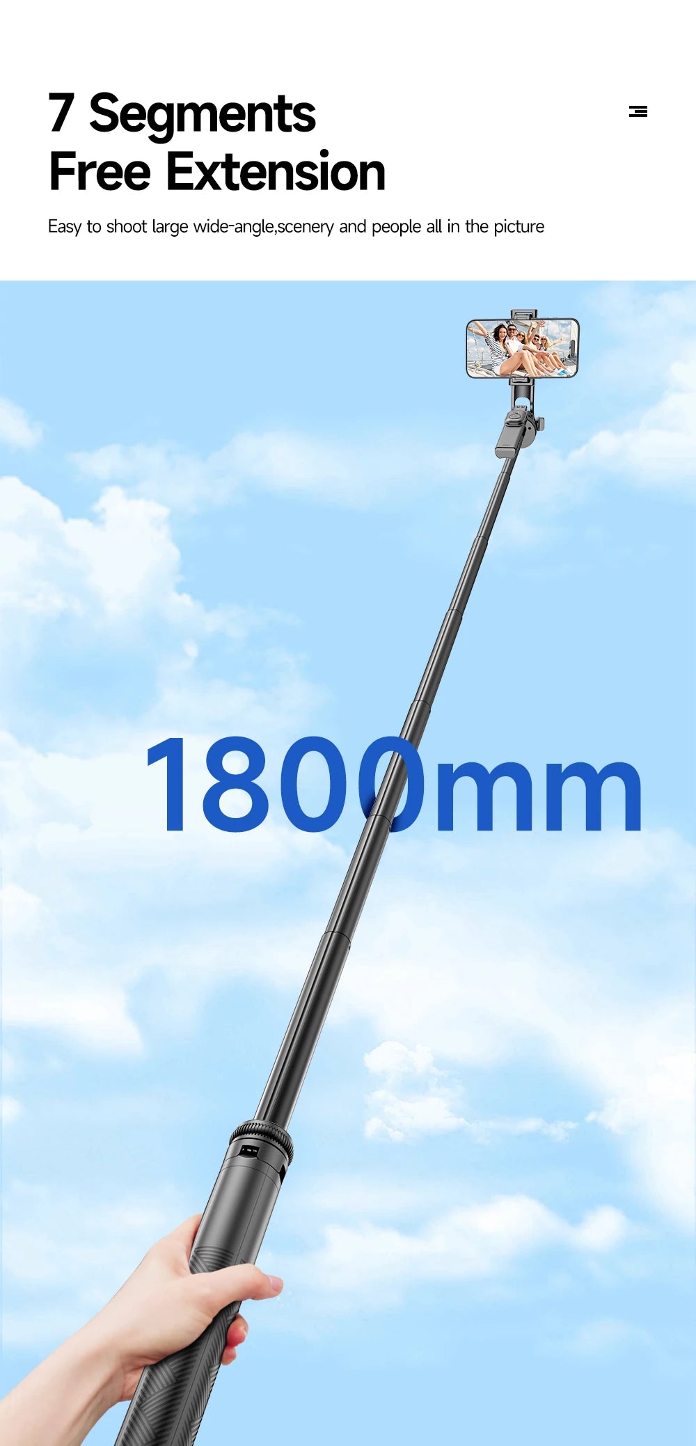 Tripod for Smartphone Light Camera,Tripods Stand with Wireless Bluetooth,Selfie Stick brackets with Phone Holder for Vlog/Video