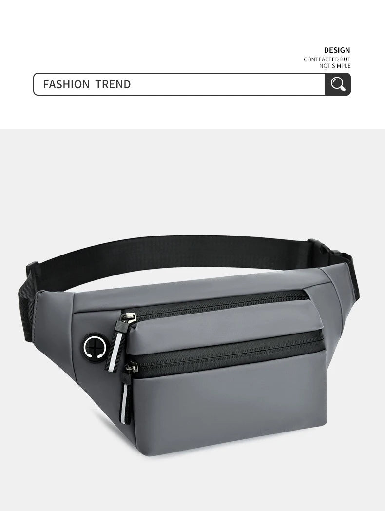 Fashion Men's Waist Bag Outdoor Sports Crossbody Bag Chest Packs For Ferrari F430 Stradale 458 488 599 612 F8 FF Charles Leclerc