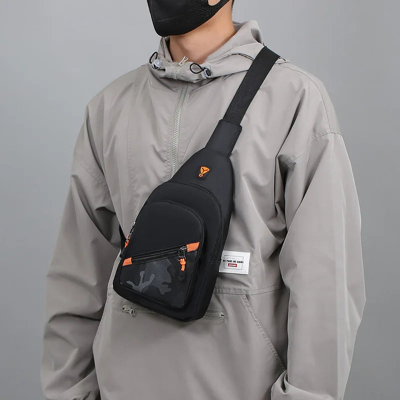 Casual Men Crossbody Shoulder Bag Chest Bag Outdoor Travel Sports For Ferrari Roma F80 296 GTB GTS SF90 Stradale Spider Spyde