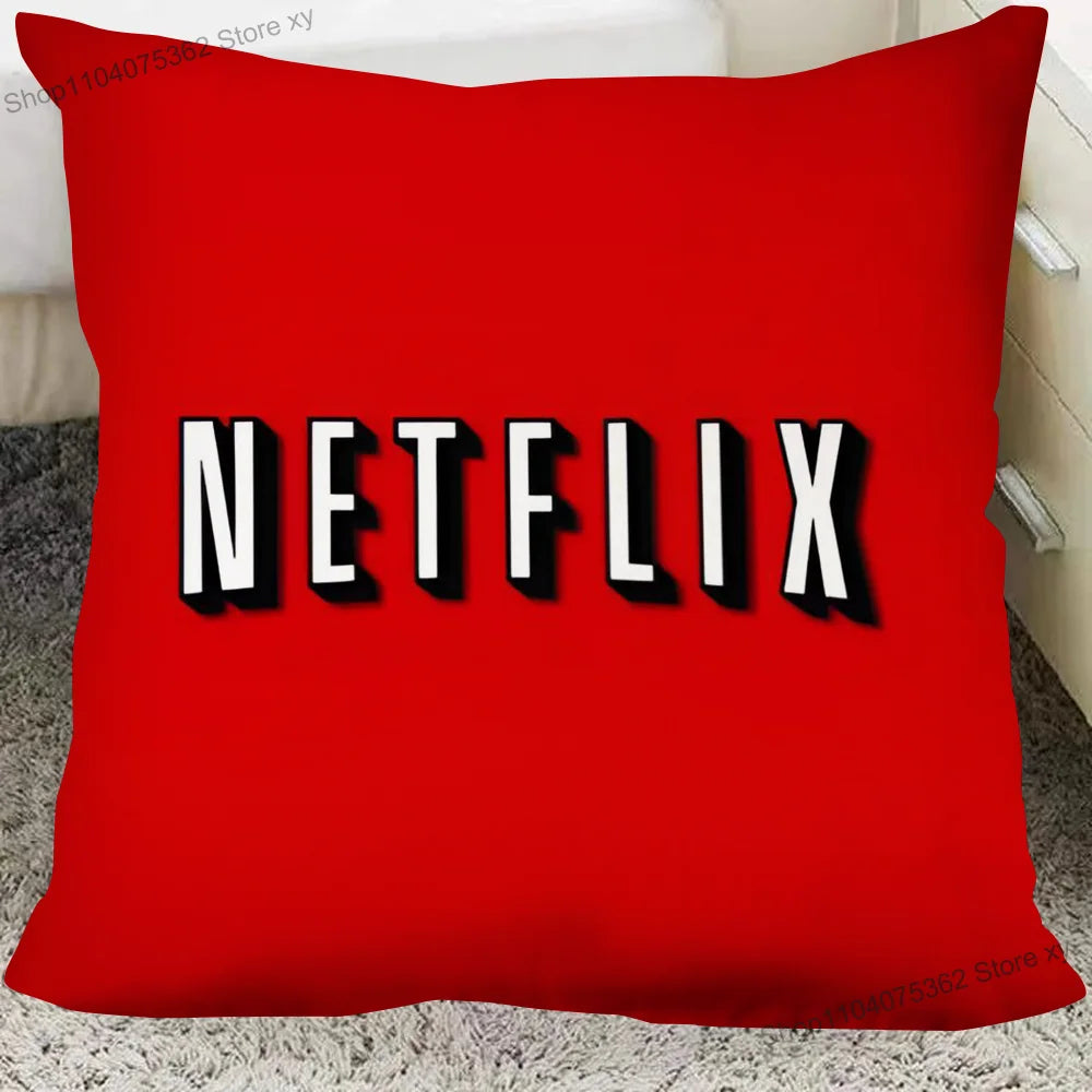1PC Netflix Pillow Case Square Pillow Cushion Cover Bedroom Sofa Room Decoration Casual Pillow Cover