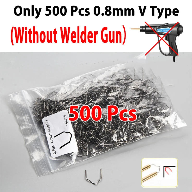 70W Plastic Welding Machine Plastic Welder Gun Car Bumper Repair Kit with 200/600/1000 Pcs Hot Staples Car Tools Kit