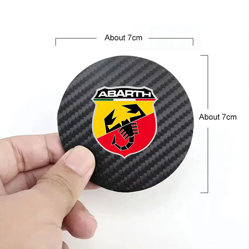 For Fiat 500 Punto 500x Bravo Stilo Ducato Abarth 500L 695 125 Car Coaster Water Cup Anti-slip Pad Water Cup Bottle Holder Mat