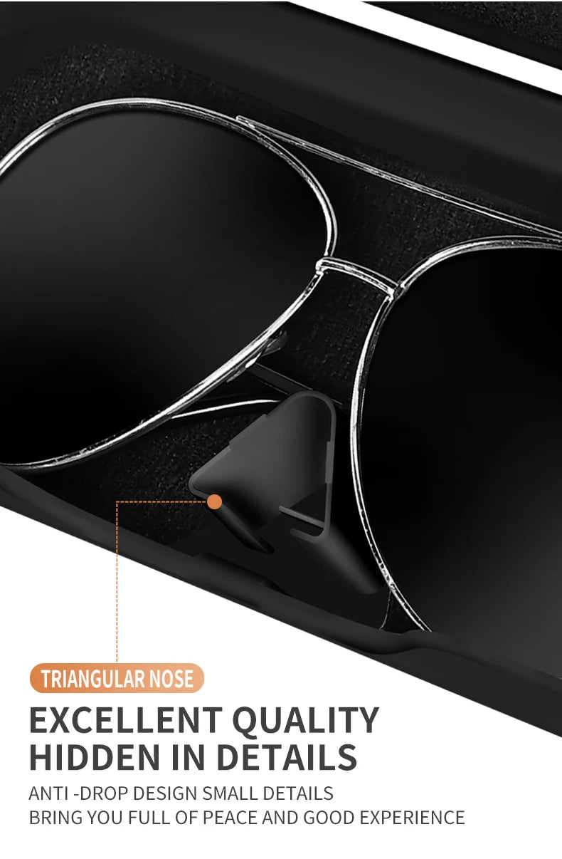Car Eyewear Case Box Sunglasses Holder Sun Visor Storage Protective Frame Box Glasses Clip Portable For Toyota Camry
