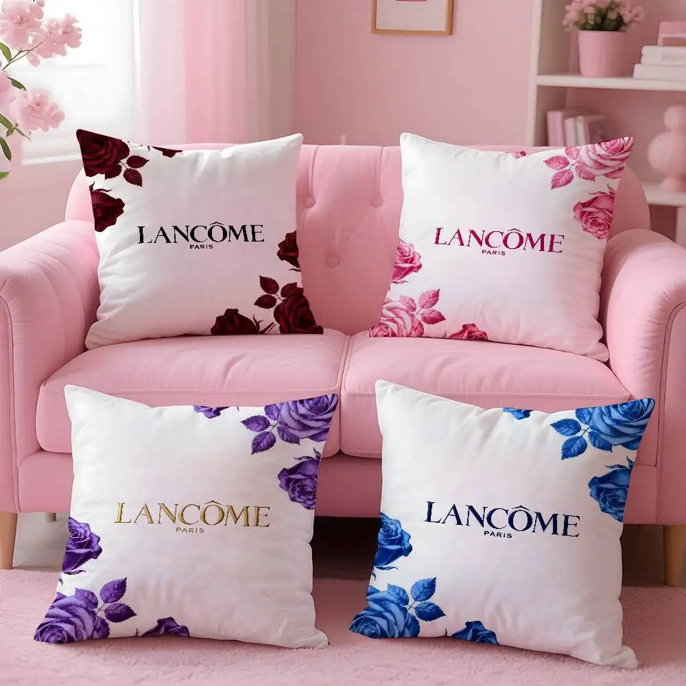 Lancome Cosmetic Pillow Case Pattern Printed Pillowcase For Living Room Sofa Cushion Cover & Bedroom Decor