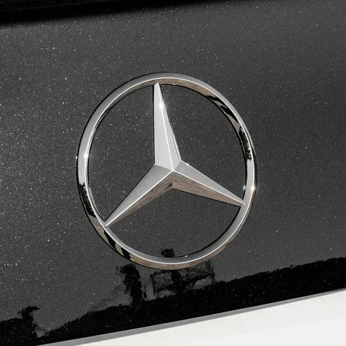For Mercedes Benz 90MM ABS Car Rear Badge Sticker Trunk Emblem Decal A B C E S class GLA GLC CLA GLK GLE W204 W205 W212