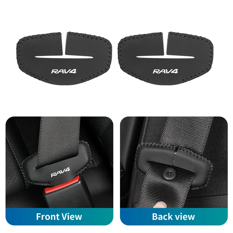 Car Seat Shoulder Pad Cover Seat Belt Buckle Protector Auto Accessories For Toyota Harrier TRD Prado RAV4 Auris CHR Corolla Camr