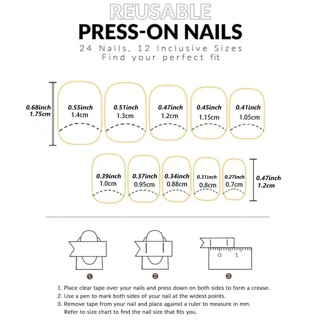 120PCS Press White French Edge Almond False Nails Reusable Acrylic False Nails Whitening Nail Art, Daily Wear Diy