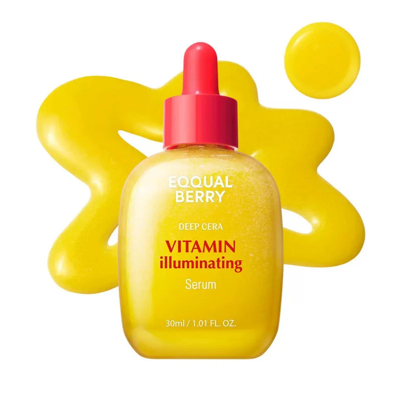 30ML EQQUALBERRY BAKUCHIOL Plumping Serum 5,000 PPM Retinol Alternative Vitamin C Serum Whitening Smoothing Facial Skin Care