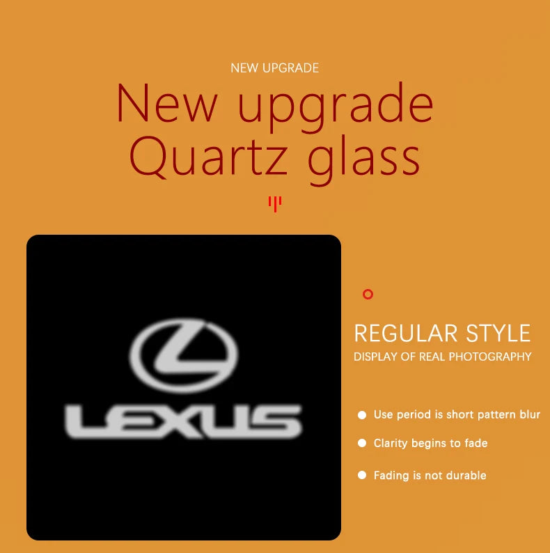 LED Car Door Logo Projector Ghost Shadow Welcome Light For Lexus ES250 ES300 ES350 RX300 LX470 LX570 ES RX GX UX RC Accessories