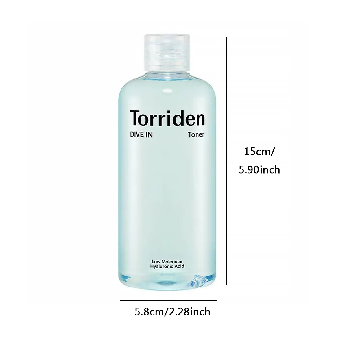 Torriden Dive In Low Molecular Hyaluronic Acid Toner 300ml,Highly Fluid,Refreshing & Non-Sticky,Soothes,K-Beauty,Korean Makeup