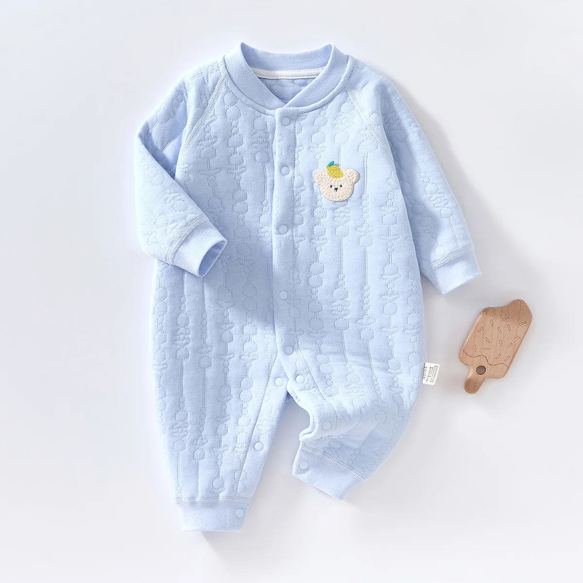 AYNIGIELL Baby Jumpsuit Autumn Winter Warm Sleepwear Pure Cotton Newborn Clothes 0-18 Months Newborn Boys and Girls Jumpsuit