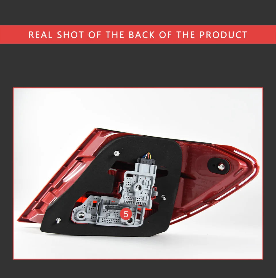 AKD Tail Lamp for Benz W204 LED Tail Light 2007-2013 C180 C200 C300 C350 C63 Rear Fog Brake Turn Signal Automotive Accessories