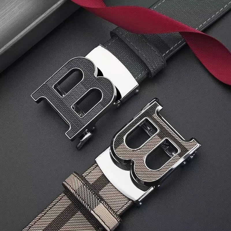 Genuine leather casual fashion men's belt cowhide alloy automatic buckle luxury brand men's belt versatile trendy blets for men