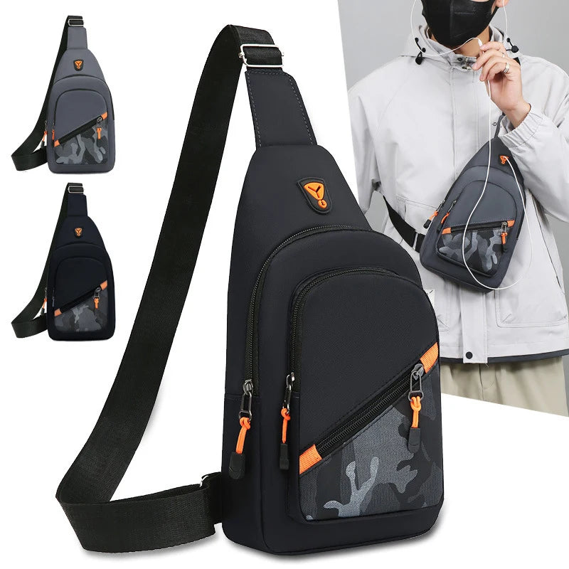 Casual Men Crossbody Shoulder Bag Chest Bag Outdoor Travel Sports For Ferrari Roma F80 296 GTB GTS SF90 Stradale Spider Spyde