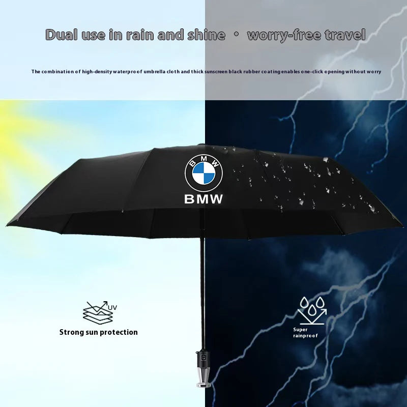 Car Automatic Folding Windproof Sunshade Umbrella For BMW M X1 X3 X5 X7 E36 E39 E46 E60 E90 E91 E92 F10 F20 F30 F01 G20 M3 M4 M5