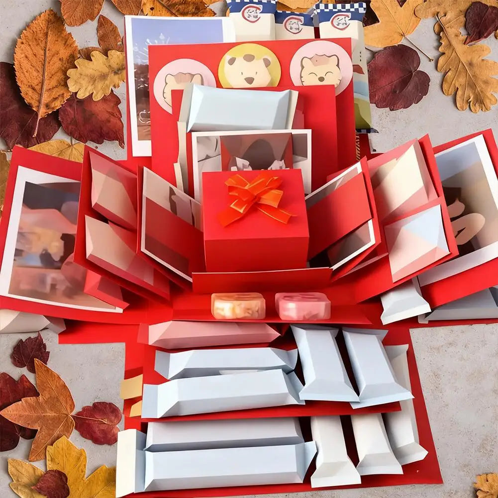 Creative 5-Layer Explosion Gift Box Ceremonial Various Gifts By Yourself Mysterious For Birthday Wedding Self-made Gift Box