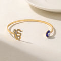 Punjabi Sikh Demon Eye Gold Bracelet Dot Diamond 18k Stainless Steel Faith Master Unique Symbol Religious Jewelry Keepsake