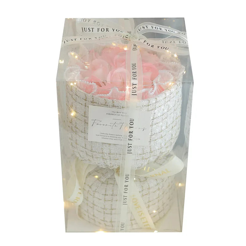 Vntine's Day Rose Bouquet Soap Gift for Girlfriend Best Friend Birthday Present Creative Festival Supplies Creative Gifts