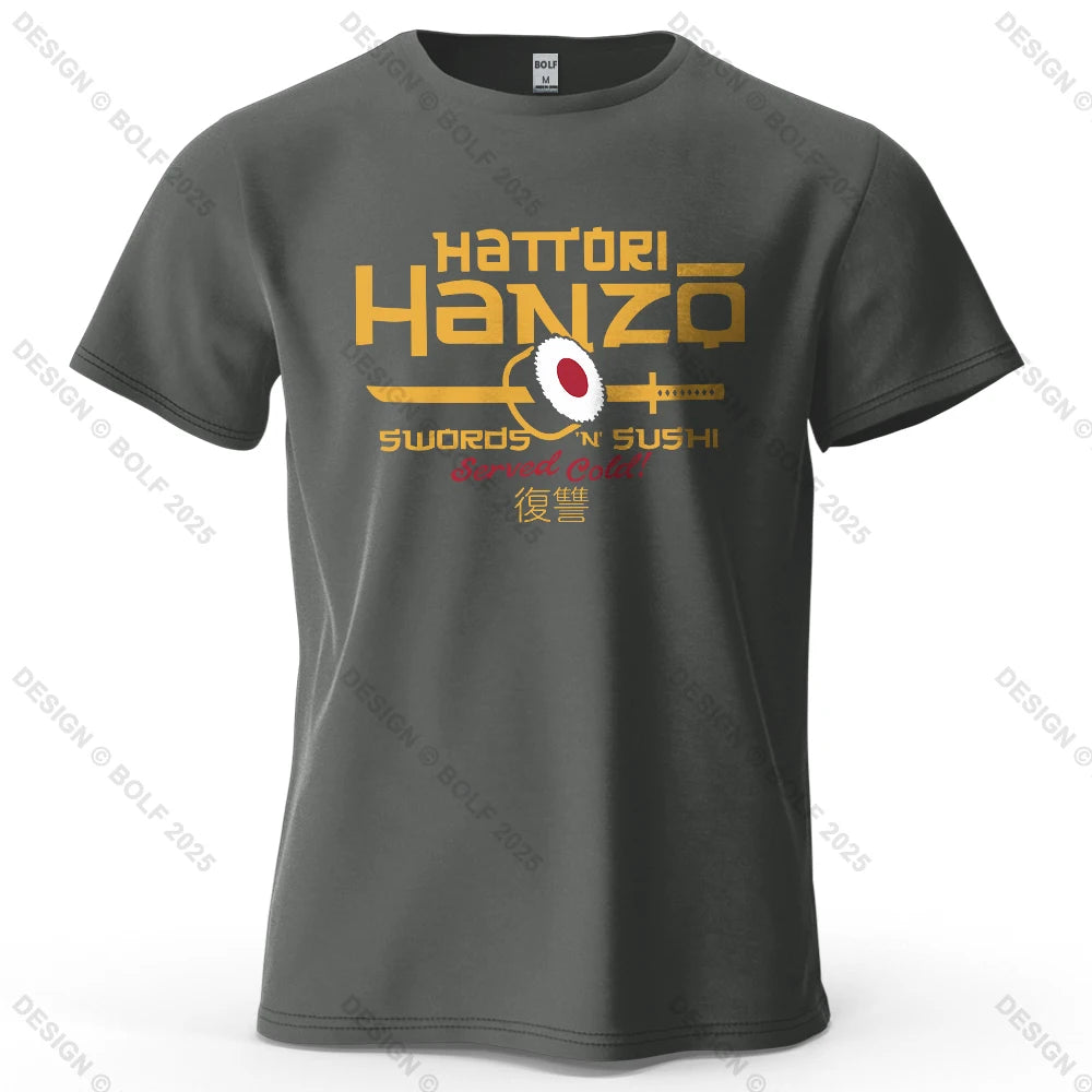  Hattori Hanzo anime graphic t-shirt