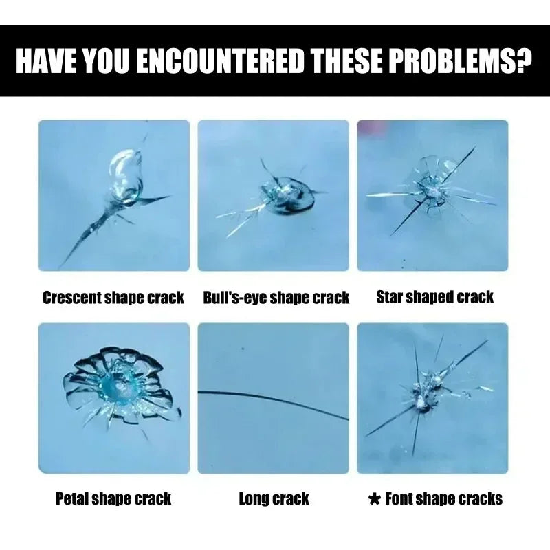 Car Glass Repair Window Cracks Gone Kit Remove Scratch Automobile Truck Motorcycles Broken Repair Windscreen Crack Recovery Set